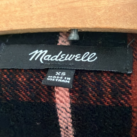 VGUC Madewell Flannel Sunday Shirt in Evins Plaid, Sz XS - Picture 3 of 5